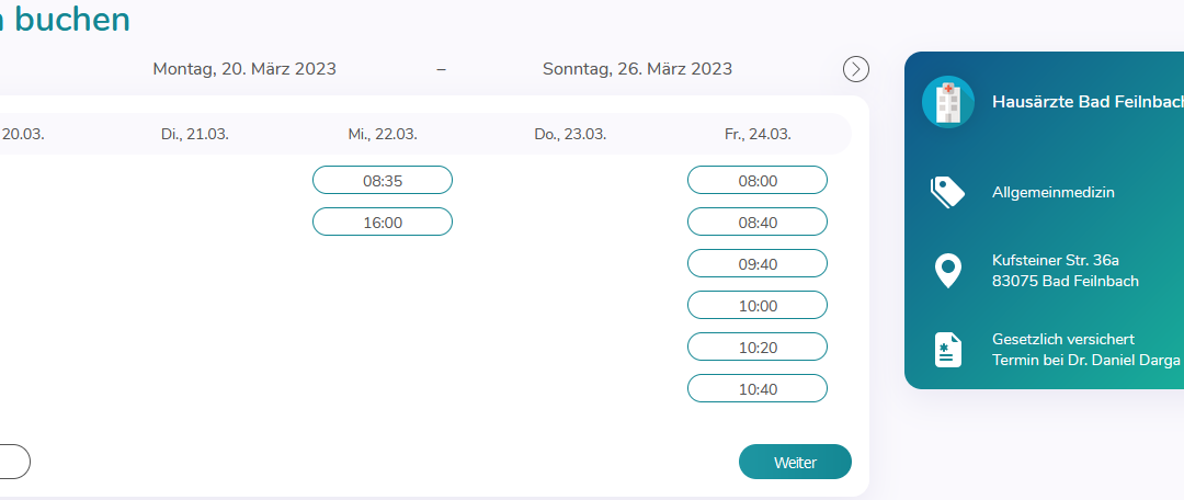 Online Terminvereinbarung bei den Hausärzten Bad Feilnbach!
